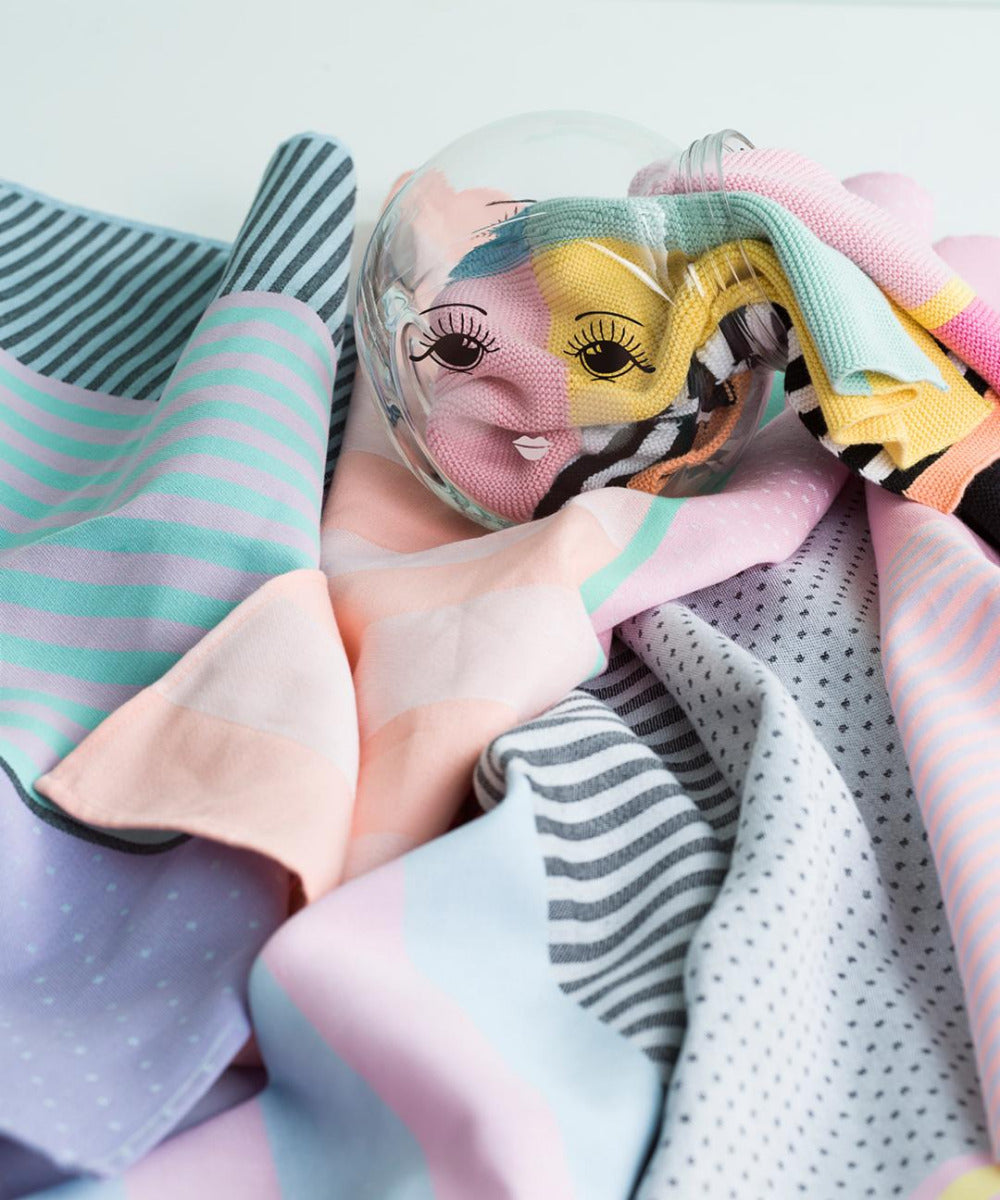 Miss Étoile viskestykke - rosa/blå/lilla - Bahne